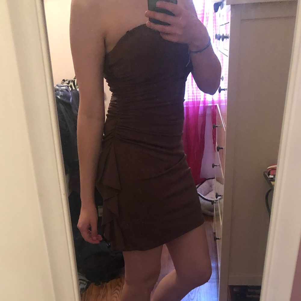 SALE Simple sparkly mini homecoming dress